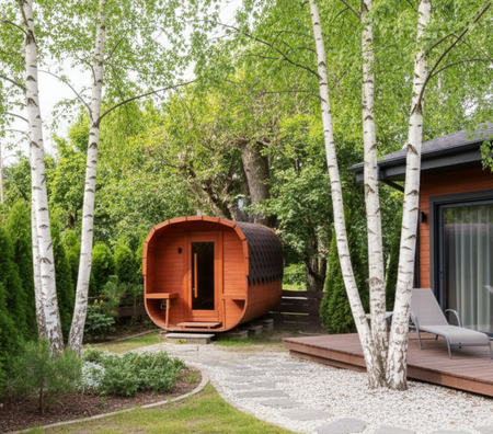 Sauna KOBA Kwadro 3m - 1 pomieszczenie z tarasem