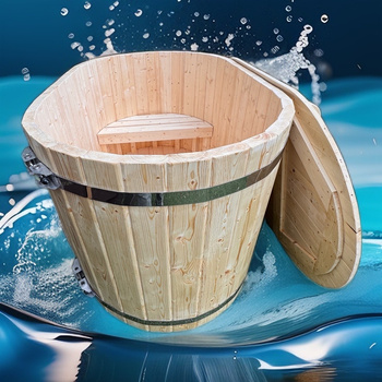 Balia do Morsowania 2-osobowa Owalna – Naturalne Drewno Świerkowe