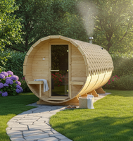 Sauna KOBA Beczka 4m - 2 pomieszczenia z tarasem